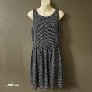 Gap Navy Geometric Dress